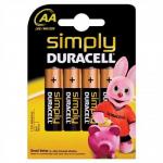 Duracell MN1500 Simply Battery AA Ref 81235210 [Pack 4]